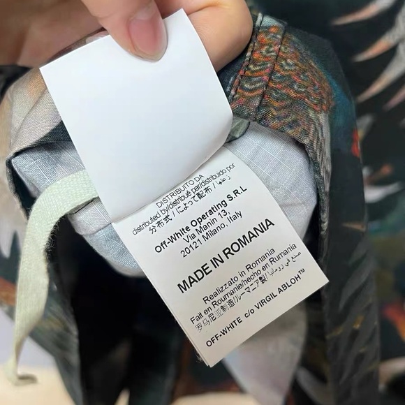 🚩steal authentic Off-White Multicolor Bird Pattern Jacket - Picture 4 of 4